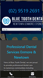 Mobile Screenshot of bluetoothdental.com.au