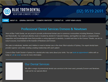 Tablet Screenshot of bluetoothdental.com.au